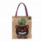 Halloween Jute Tote Bag for Trick or Treat Candy thumbnail-1