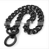 2019 New Trendy Luxurious Golden Stainless Steel Dog Collars and Leash thumbnail-6