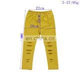 Hot Sale Newest Elastic Solid Black Leggings Fashion Girls Long Pants Leggings for Children thumbnail-4