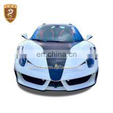 China supplier carbon fiber car body kit for ferary 458 Mansori style