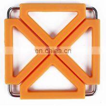 Expandable Trivet Silicone Stainless Steel Foldable Pot Holder Hot Pad thumbnail-5