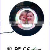 Plastic Round Photo Frame , Special Gift Gadget for Friend or Business