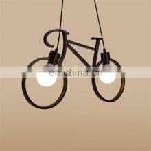 Iron Bicycle Pendant Light For Living Room Restaurant Kitchen Hanging LED Lamps Light thumbnail-1