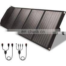 100W Portable Solar Panel Folding Solar Battery USB Charger Power Supply for Outdoor Travel Camping Phone Bulb