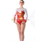 Girl's Long Sleeve Leotard Wear.gymnastic Leotard