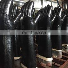 Long Cuff 500 Degree Black Cotton Lined Neoprene Industrial Kitchen Oven Frying Heat Resistant Gloves thumbnail-4