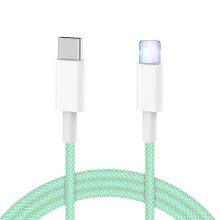 2021 High Speed 12w 20w Nylon Braided Type C Usb Cable PD Quick Charging for IPhone 12 13 pd Cable