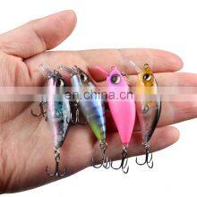 JOHNCOO Hard Bait 50mm 4g Artificial Fishing Bait Lifelike Rapid Action in Water Mini Crank Fishing Lures thumbnail-1