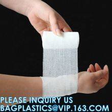 Wound Medical Plaster Bandage Medical Materials & Accessories Roll of Raw Material and Conforming Bandage White 2000 Bags 6m*8cm