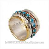 925 Silver Brass Copper Hammer Ring,925 Sterling Silver Jewelry Wholesale thumbnail-1