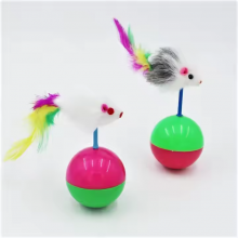 Cat Toy Mouse Self-Hey Funny Cat SticK Kitten Kitty Anti-Boring Artifact Feather Mouse Toy Interactive for Indoor thumbnail-3