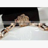 2016 Latest Fashion Women Lady Beautiful Flower Bracelet Rose Gold Jewelry thumbnail-3
