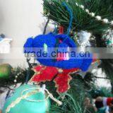 Christmas Knitted Fish Ornament Handmade thumbnail-1
