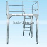 working platform for multihead weigher accessorial equipment in the packaging system