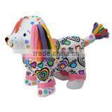 DIY Educational Stuffed Washable Painting Plush Toy for Kids/washable Painting Dog Plush Toy thumbnail-1