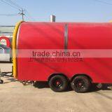 Biaxial Food Cart Trailer Mobile Food Truck Hot Dog Ice Cream Traction Kart Mechanical Brake Config thumbnail-3