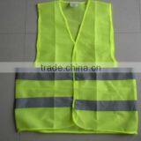 100% Polyester Hi- Vis Green Safety Vest Working Uniform thumbnail-2