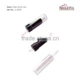 Black and clear! Cute empty lip stick tube, plastic cosmetic packaging lip balm containers
