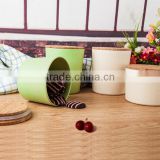 ECO envirenmental bamboo fiber kitchenware/bambooware/round canister