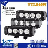 7.8'' inch 40W Single Row LED Light Bar 14000LM IP67 for Offroad Lorry Truck Boat Trailer SUV Work Light Bar