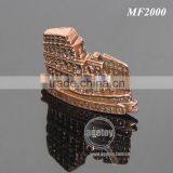 3D Italy The Roman Colosseum Souvenirs Fridge Magnet Rose Copper Roma Il Colosseo Metal Customization Magnet thumbnail-3