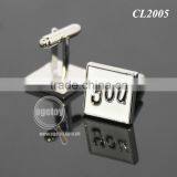 Wedding Date Souvenir Cufflinks Party Guests Gifts I LOVE YOU Red Heart Metal Wedding Cuff Links thumbnail-6