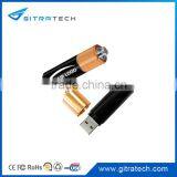 Battery Shape USB Flash Drive With Silk Printing Logo