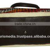 Handmade Moroccan Kilim Handbags Genuine Leather and Kilim New Style Ref444 thumbnail-6