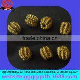 Hardware Accessories Metal Flat Brass Round Watermelon Pumpkin Shape Twist Spring Flowers Bead thumbnail-6