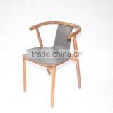 North European Style Elegant Solid Wood Dining Chair thumbnail-2