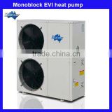 Low temperature heat pump room heater