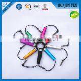 Wholesale Mini Metal Stylus Pens ,Multicolor Mini Touch Pen With Ear Plug