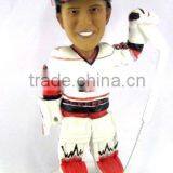 Polyresin Sport Bobble Head Player Figurine
