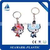 2016 Custom Made Popular Rubber Keyring Cartoon Character Keyring