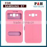 New Product Mobile Phone Case Leather Flip Case for Samsung Galaxy e7 Mobile Phone Case thumbnail-4