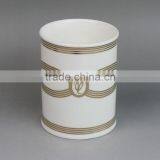 4pcs Ceramic White Ceramic Bathroom Accessories Set thumbnail-4