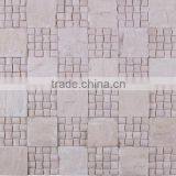 SKY-M046 Beige White Marble Non Slip Mosaic Tile thumbnail-1