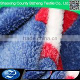 Polyester fleece flannel blanket fabric with printing