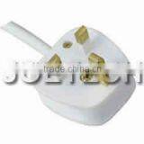 U.K.Power Cord H05VV-F 3G0.75/1.0/1.5mm2 VDE Cable BS Plug