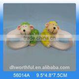 Hot Sale Ceramic Paper Napkin Ring in Lamb Shape thumbnail-1