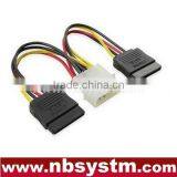SATA 4pin to 15pin Y Splitter Power Cable