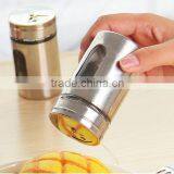 High Quality Glass Bottles With Stainless Steel Coating Spice & Pepper Shakers/spice Container / Glass Salt and Pepper Shakers Quality Choice thumbnail-2