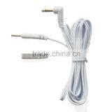 White Durable 2 in 1 Tens Electric Lead Cable for Tens Medical Therapy Equipment thumbnail-1