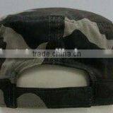 6 Panel Blank Flat Top Camo Cap thumbnail-2