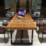 Wooden dining table and chair sets restaurant cafe tables chair sets