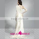 HT66 Sexy One Shoulder Scoop Neck Beaded Bust Dresses For Prom Long Sleeve Floor Length Mermaid Vestidos De Graduacion thumbnail-2