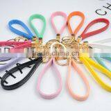 High-grade Keychain New PU Leather Keyring Split Key Ring DIY Findings Accessories Fit Key Chains 11 Colors Choose