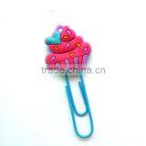 Ice Cream Designs PVC Header Paperclips Custom Metal Book Clip