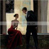 High Skills Artist Hand-painted Abstract Spanish Dancer Oil Painting On Canvas ,Spanish Flamenco Dance Oil Paintings thumbnail-2