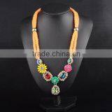 Browse Flowers Gem Sweater Chain Necklace,necklace Jewelry thumbnail-3